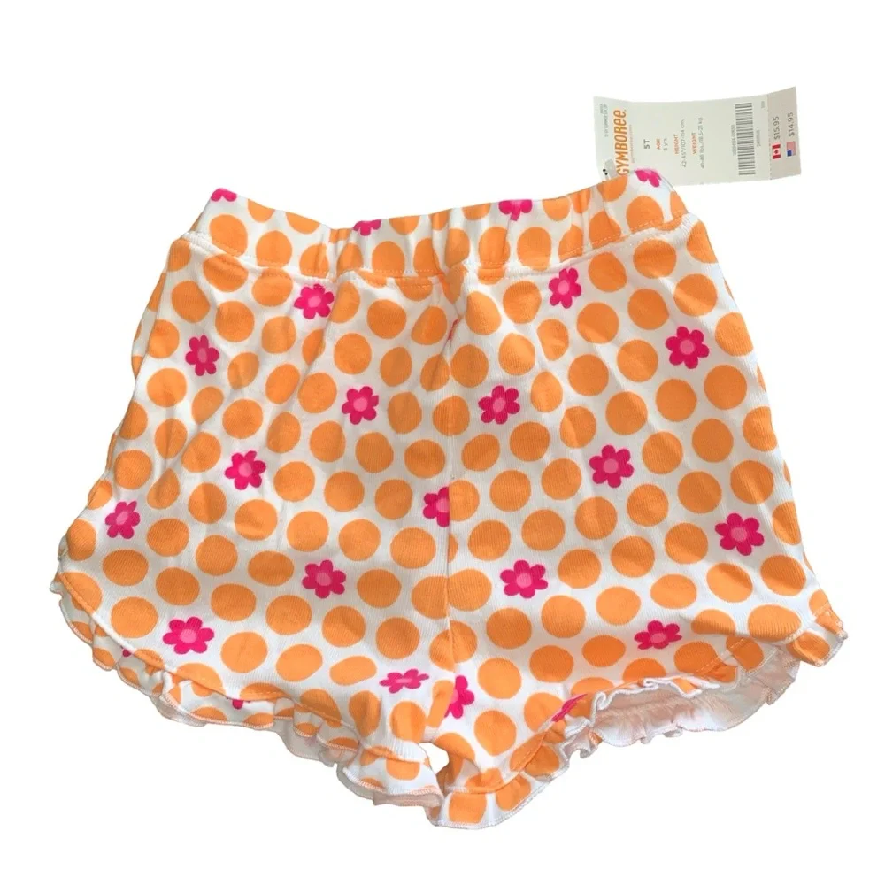New W/Tags Gymboree Floral Shorts Girls 5T